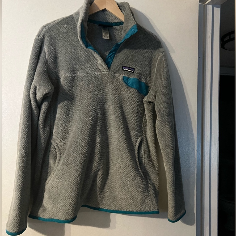Fleece Patagonia pullover sweatshirt jacket